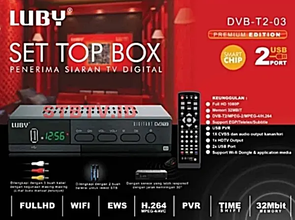 Spesifikasi STB LUBY DVB T2 03 dan Review Lengkap Set Top Box Luby O3